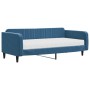 Schlafsofa mit blauer Samtmatratze 100x200 cm von vidaXL, Betten und Lattenroste - Ref: Foro24-3197045, Preis: 340,02 €, Raba...