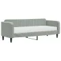 Sofa bed with light gray velvet mattress 80x200 cm by vidaXL, Beds and slatted bases - Ref: Foro24-3197032, Price: 315,05 €, ...