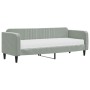 Sofá cama con colchón terciopelo gris claro 80x200 cm de vidaXL, Camas y somieres - Ref: Foro24-3197032, Precio: 319,06 €, De...