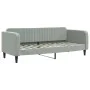 Sofa bed with light gray velvet mattress 80x200 cm by vidaXL, Beds and slatted bases - Ref: Foro24-3197032, Price: 315,05 €, ...