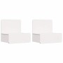 Mesa de Noche con cajón 2 pcs Blanco 44 x 32.5 x 40 cm
