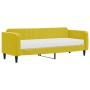 Sofa bed with yellow velvet mattress 80x200 cm by vidaXL, Beds and slatted bases - Ref: Foro24-3197037, Price: 307,73 €, Disc...