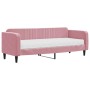 Sofá cama con colchón terciopelo rosa 80x200 cm de vidaXL, Camas y somieres - Ref: Foro24-3197035, Precio: 316,04 €