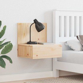 Mesa de Noche Marrón 42 x 32.5 x 40 cm Madera maciza de pino