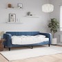 Schlafsofa mit blauer Samtmatratze 90x200 cm von vidaXL, Betten und Lattenroste - Ref: Foro24-3197038, Preis: 312,08 €, Rabat...
