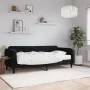 Sofá cama con colchón terciopelo negro 90x200 cm de vidaXL, Camas y somieres - Ref: Foro24-3197043, Precio: 328,72 €, Descuen...