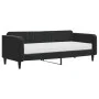 Sofá cama con colchón terciopelo negro 90x200 cm de vidaXL, Camas y somieres - Ref: Foro24-3197043, Precio: 328,72 €, Descuen...