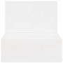Mesa de Noche Blanco 42 x 32.5 x 40 cm Madera maciza de pino