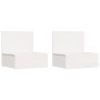 Mesa de Noche con cajón 2 pcs Blanco 42 x 32.5 x 40 cm