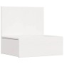 Mesa de Noche con cajón 2 pcs Blanco 42 x 32.5 x 40 cm
