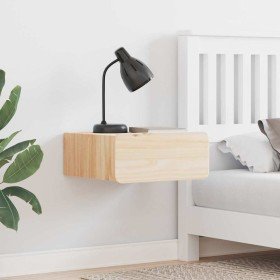 Mesa de Noche Marrón 39 x 34 x 16.5 cm Madera maciza de pino en Mesitas de noche | Comprar online en Foro24