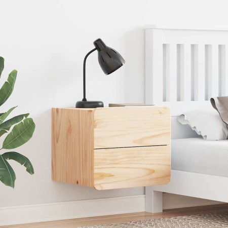 Mesa de Noche Marrón 39 x 34 x 33 cm Madera maciza de pino