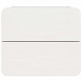 Mesa de Noche Blanco 39 x 34 x 33 cm Madera maciza de pino
