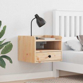 Mesa de Noche Marrón 38 x 36 x 29.5 cm Madera maciza de pino en Mesitas de noche | Comprar online en Foro24