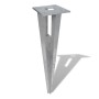 Pfostenstützenbolzen 2 Stück aus Stahl von vidaXL, Zaunpfosten - Ref: Foro24-140594, Preis: 34,46 €, Rabatt: %