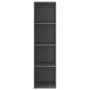 Glossy gray plywood wall TV cabinet 37x37x142.5 cm by vidaXL, TV Furniture - Ref: Foro24-805497, Price: 46,36 €, Discount: %