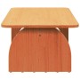 Mesa de Café Marrón cera 80 x 50 x 31 cm Madera maciza de pino