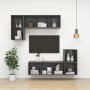Wand-TV-Schrank aus glänzendem grauem Sperrholz, 37 x 37 x 142,5 cm von vidaXL, TV-Möbel - Ref: Foro24-805497, Preis: 46,73 €...