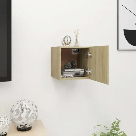 Sonoma Eiche Wand Wohnzimmermöbel 30,5x30x30 cm von vidaXL, TV-Möbel - Ref: Foro24-804490, Preis: 27,94 €, Rabatt: %