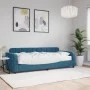 Sofá cama con colchón terciopelo azul 80x200 cm de vidaXL, Camas y somieres - Ref: Foro24-3196897, Precio: 325,72 €, Descuent...