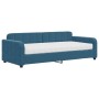 Schlafsofa mit blauer Samtmatratze 90x200 cm von vidaXL, Betten und Lattenroste - Ref: Foro24-3196904, Preis: 341,61 €, Rabat...