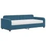Sofá cama con colchón terciopelo azul 90x200 cm de vidaXL, Camas y somieres - Ref: Foro24-3196904, Precio: 355,21 €, Descuent...