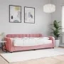 Sofá cama con colchón terciopelo rosa 90x200 cm de vidaXL, Camas y somieres - Ref: Foro24-3196908, Precio: 379,58 €, Descuent...