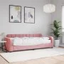 Sofá cama con colchón terciopelo rosa 80x200 cm de vidaXL, Camas y somieres - Ref: Foro24-3196901, Precio: 308,39 €, Descuent...