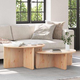 Mesa de Café 2 pcs Natural 79 x 39.5 x 40 cm en Mesas de centro | Comprar online en Foro24
