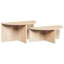 Mesa de Café 2 pcs Natural 79 x 39.5 x 40 cm