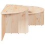 Mesa de Café 2 pcs Natural 79 x 39.5 x 40 cm