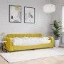 Sofá cama con colchón terciopelo amarillo 80x200 cm de vidaXL, Camas y somieres - Ref: Foro24-3196903, Precio: 305,86 €, Desc...