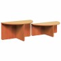 Mesa de Café 2 pcs Marrón cera 79 x 39.5 x 40 cm