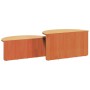 Mesa de Café 2 pcs Marrón cera 79 x 39.5 x 40 cm