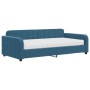 Sofá cama con colchón terciopelo azul 100x200 cm de vidaXL, Camas y somieres - Ref: Foro24-3196911, Precio: 345,36 €, Descuen...