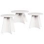 Mesa de Café 3 pcs 49 x 49 x 30 cm Madera maciza de pino
