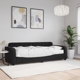 Schlafsofa mit schwarzer Samtmatratze 80x200 cm von vidaXL, Betten und Lattenroste - Ref: Foro24-3196902, Preis: 331,10 €, Ra...