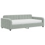 Schlafsofa mit hellgrauer Samtmatratze 100x200 cm von vidaXL, Betten und Lattenroste - Ref: Foro24-3196912, Preis: 402,62 €, ...