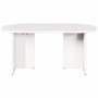 Mesa de Café Blanco 80 x 39.5 x 35 cm Madera maciza de Pino