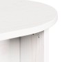 Mesa de Café Blanco 80 x 39.5 x 35 cm Madera maciza de Pino