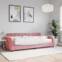 Sofá cama con colchón terciopelo rosa 100x200 cm de vidaXL, Camas y somieres - Ref: Foro24-3196915, Precio: 376,99 €, Descuen...