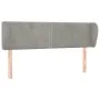Light gray velvet headboard 147x23x78/88 cm by vidaXL, Headboards and footboards - Ref: Foro24-3117052, Price: 60,81 €, Disco...