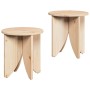 Mesa de Café 2 pcs Natural 41.5 x 41.5 x 44 cm