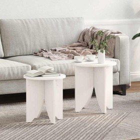 Mesa de Café 2 pcs Blanco 41.5 x 41.5 x 44 cm en Mesas de centro | Comprar online en Foro24