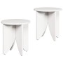 Mesa de Café 2 pcs Blanco 41.5 x 41.5 x 44 cm