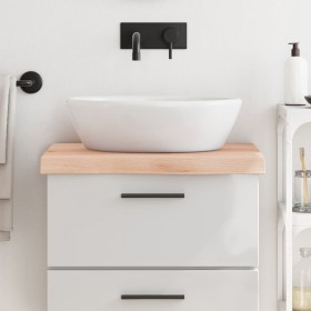 Solid untreated wood bathroom countertop 60x60x(2-6) cm by vidaXL, Countertops - Ref: Foro24-3156016, Price: 62,35 €, Discoun...