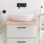 Solid untreated wood bathroom countertop 60x60x(2-6) cm by vidaXL, Countertops - Ref: Foro24-3156016, Price: 62,35 €, Discoun...