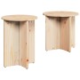 Mesa de Café 2 pcs Natural 41.5 x 41.5 x 41 cm