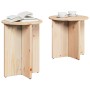 Mesa de Café 2 pcs Natural 41.5 x 41.5 x 41 cm
