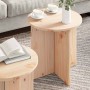 Mesa de Café 2 pcs Natural 41.5 x 41.5 x 41 cm